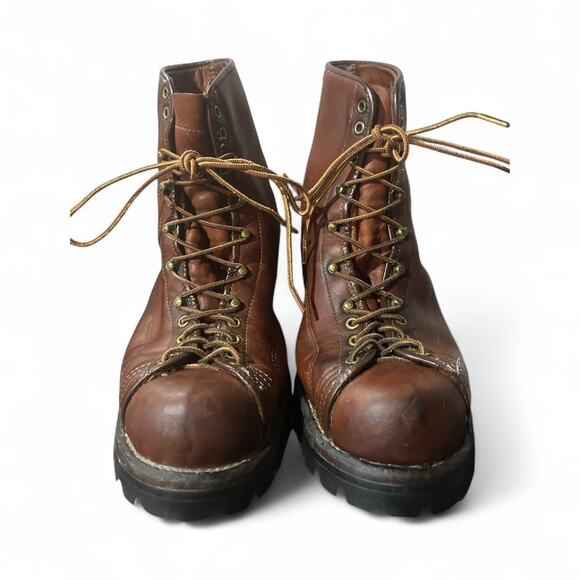 Vintage 70s Danner Woodsman Mountain Elk Boots Vibram Soles USA Mens Sz 10 EE - Picture 3 of 10